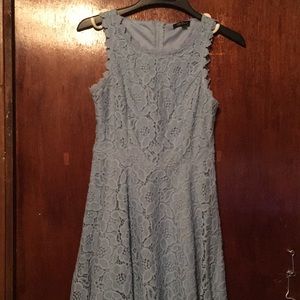 Lacy blue dress